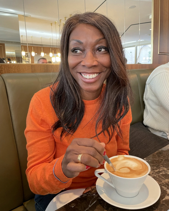Melicent enjoys peak flavor coffee in Italy