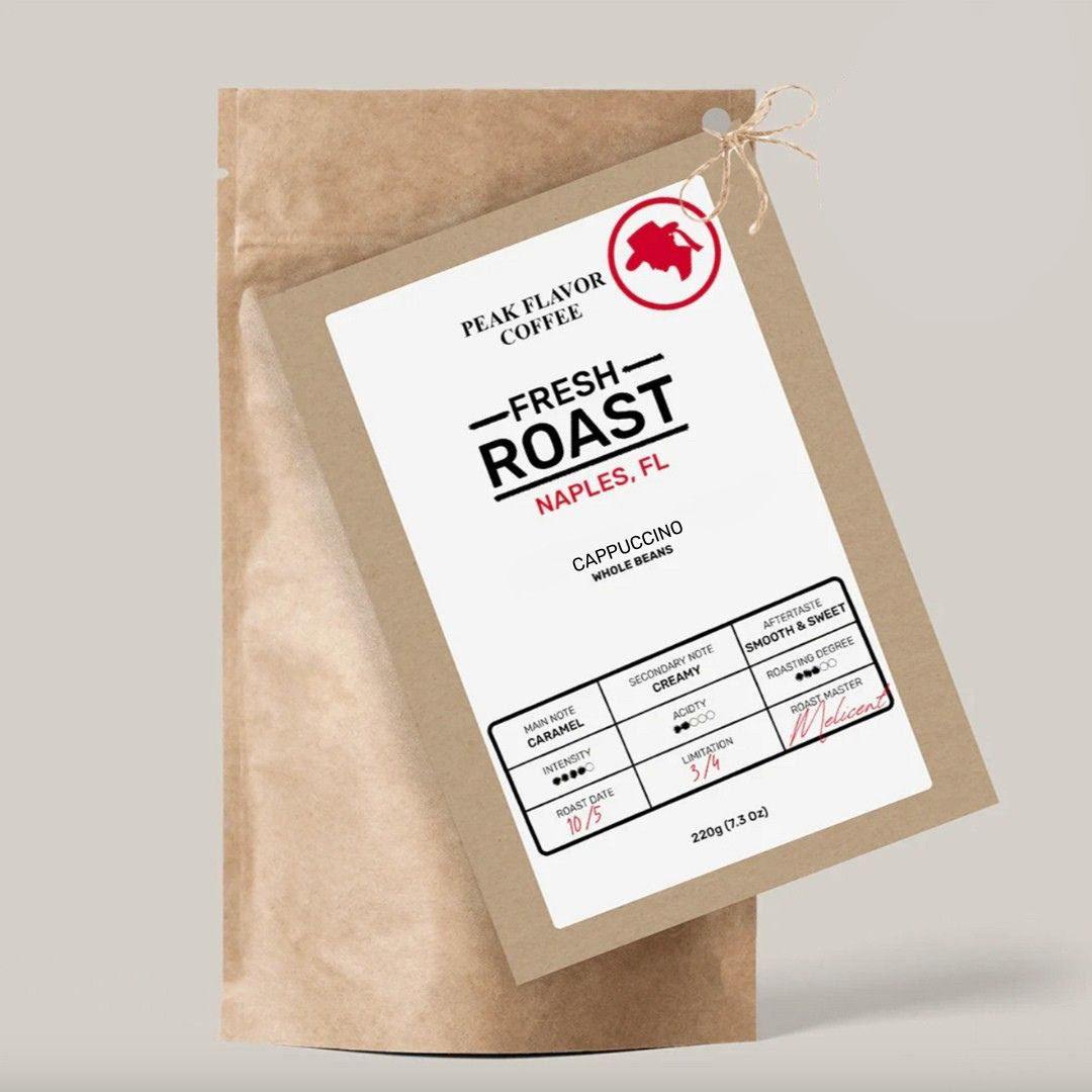 Cappuccino Whole Beans 220g/22 Brews