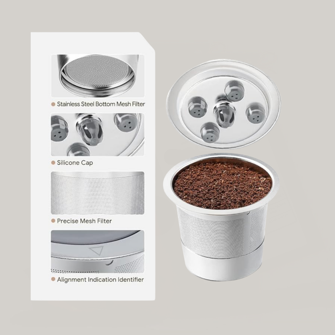 Stainless Steel Reusable K cup for Peak Flavor Coffee