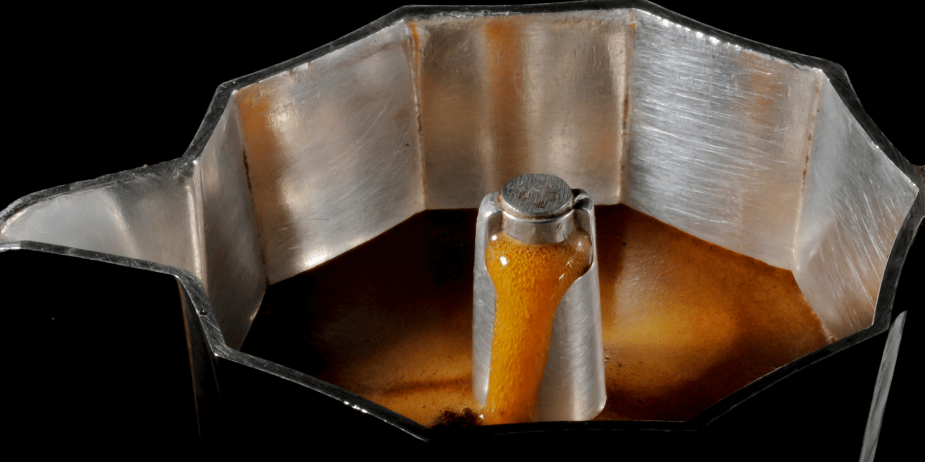 Fresh roasted Moka Pot coffee is naturally sweet, mild and creamy