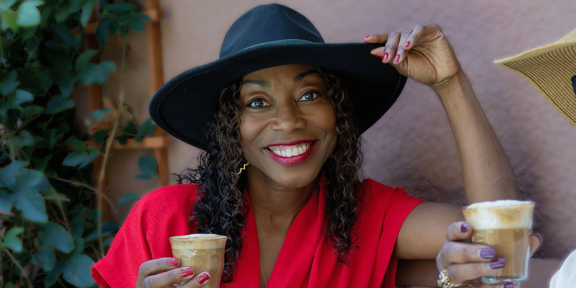 Melicent indulges in best pour over coffee by Peak Flavor