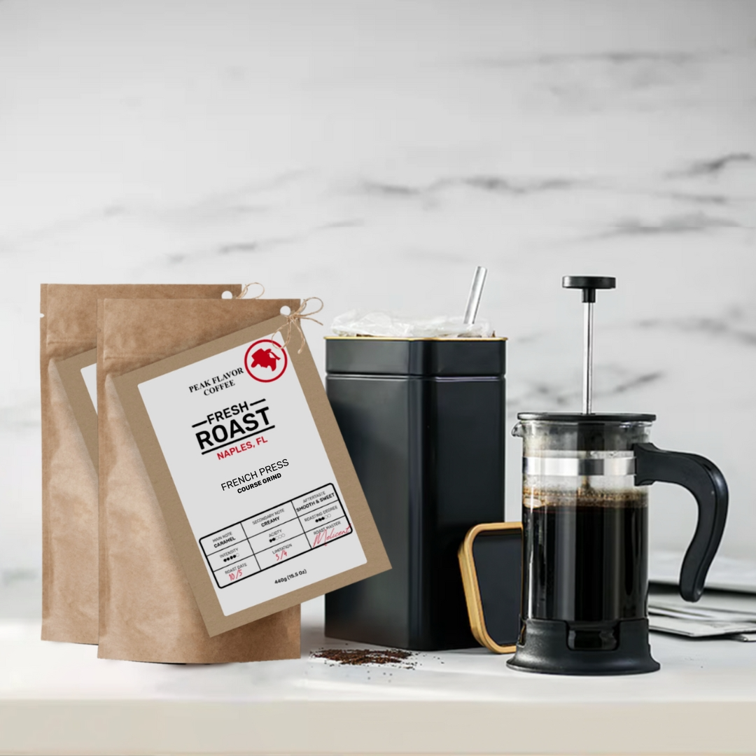 Bundle French Press with a Coffee Canister