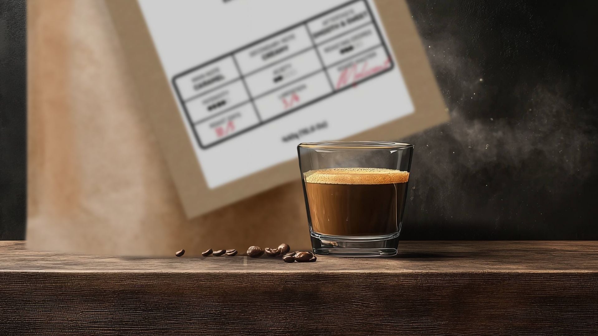 Italian espresso with crema