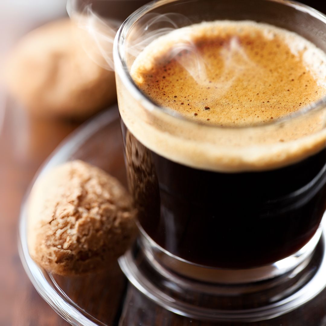 Italian espresso with crema