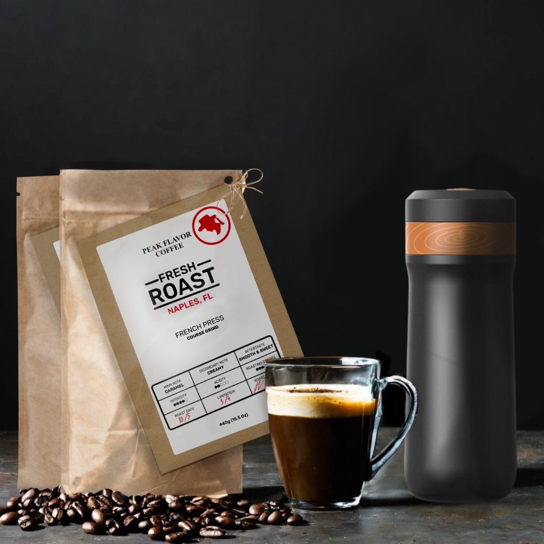 Enjoy Peak Flavor French Press Coffee while traveling
