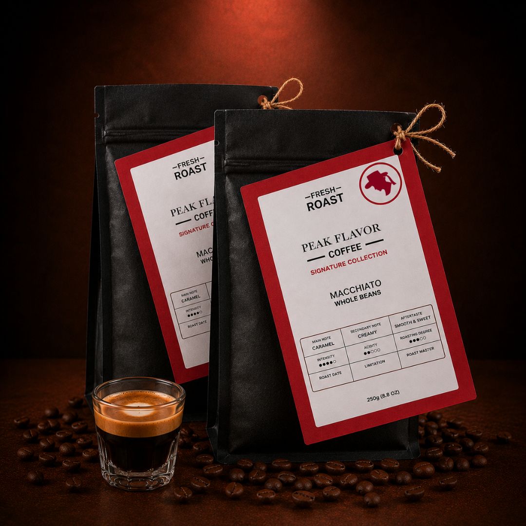 Espresso beans for latte macchiato