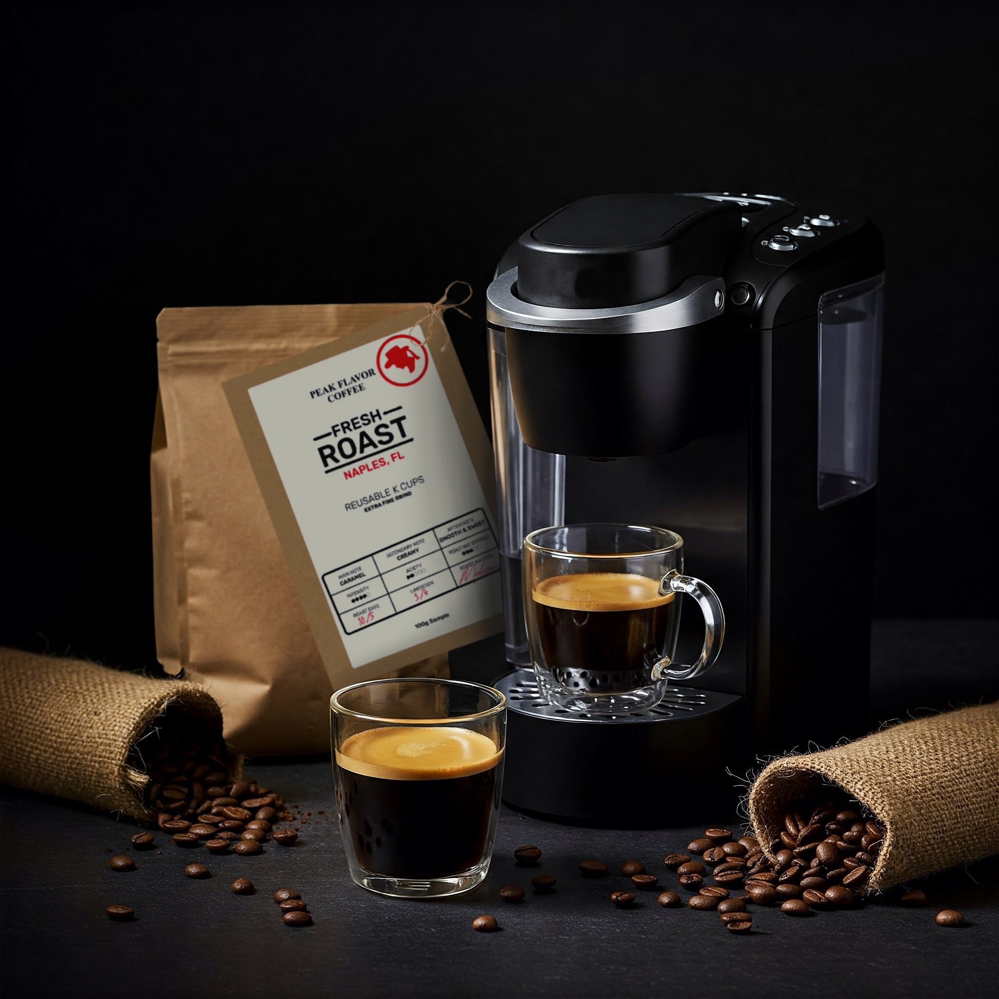 mild coffee for reusable coffee cups