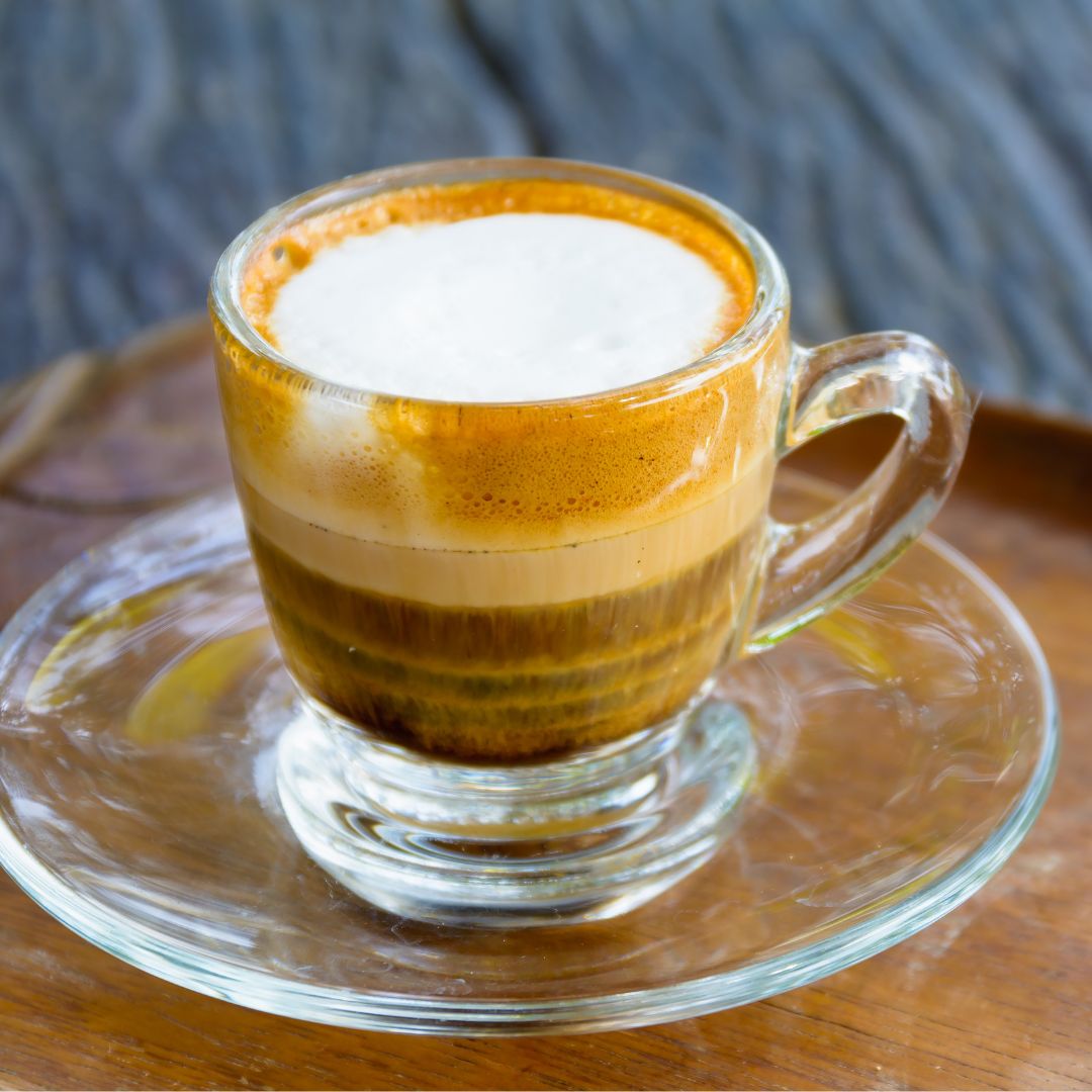 Italian espresso macchiato