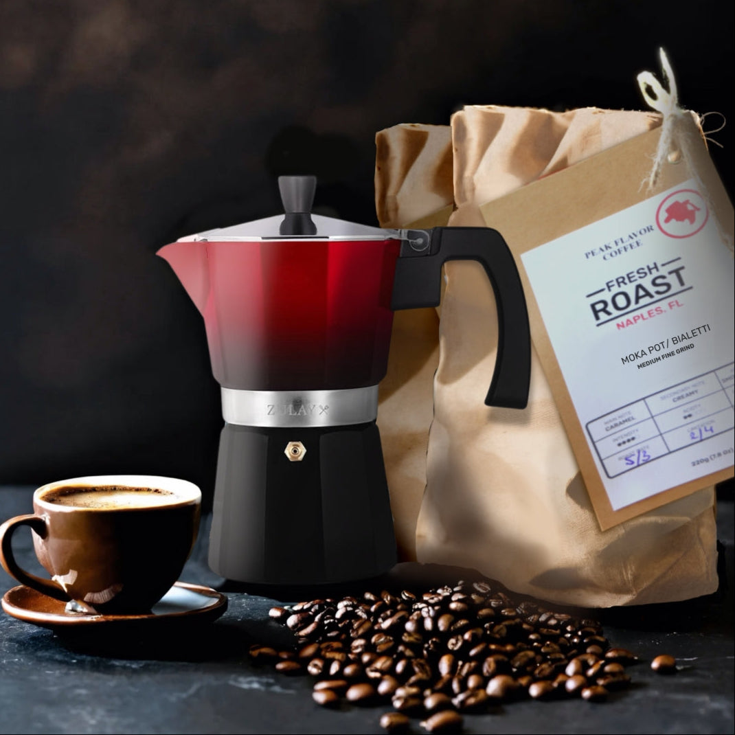 Use coffee for moka pot to extract peak flavor