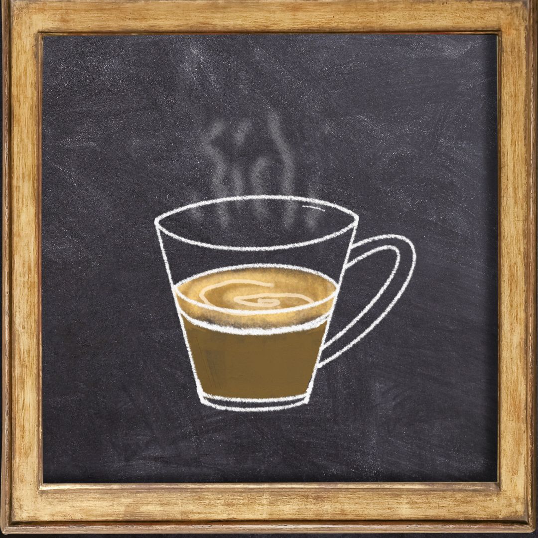 Italian espresso with crema