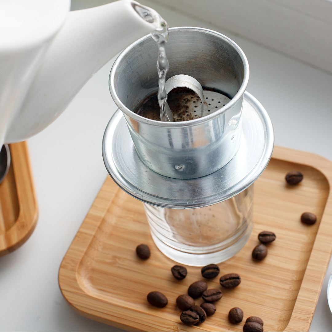 Phin filter is best for Vietnamese iced coffeee