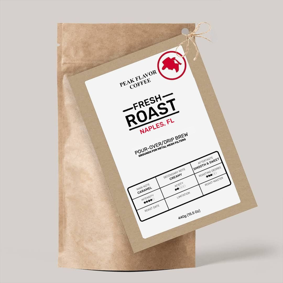 Pour over coffee grounds for coffee lovers