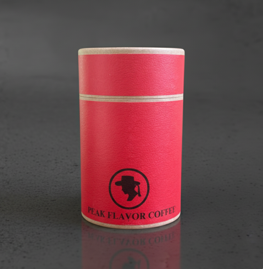 Peak Flavor Coffee Gifts - Keepsake Coffee Storage Container / Red