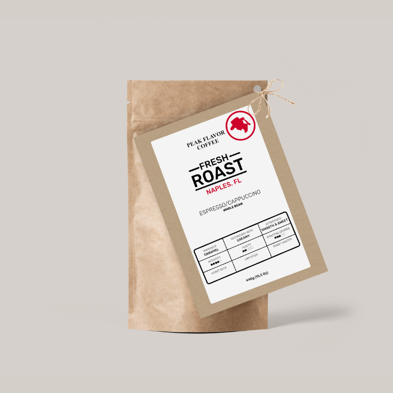 Peak Flavor coffee for a naturally sweet coffee connection