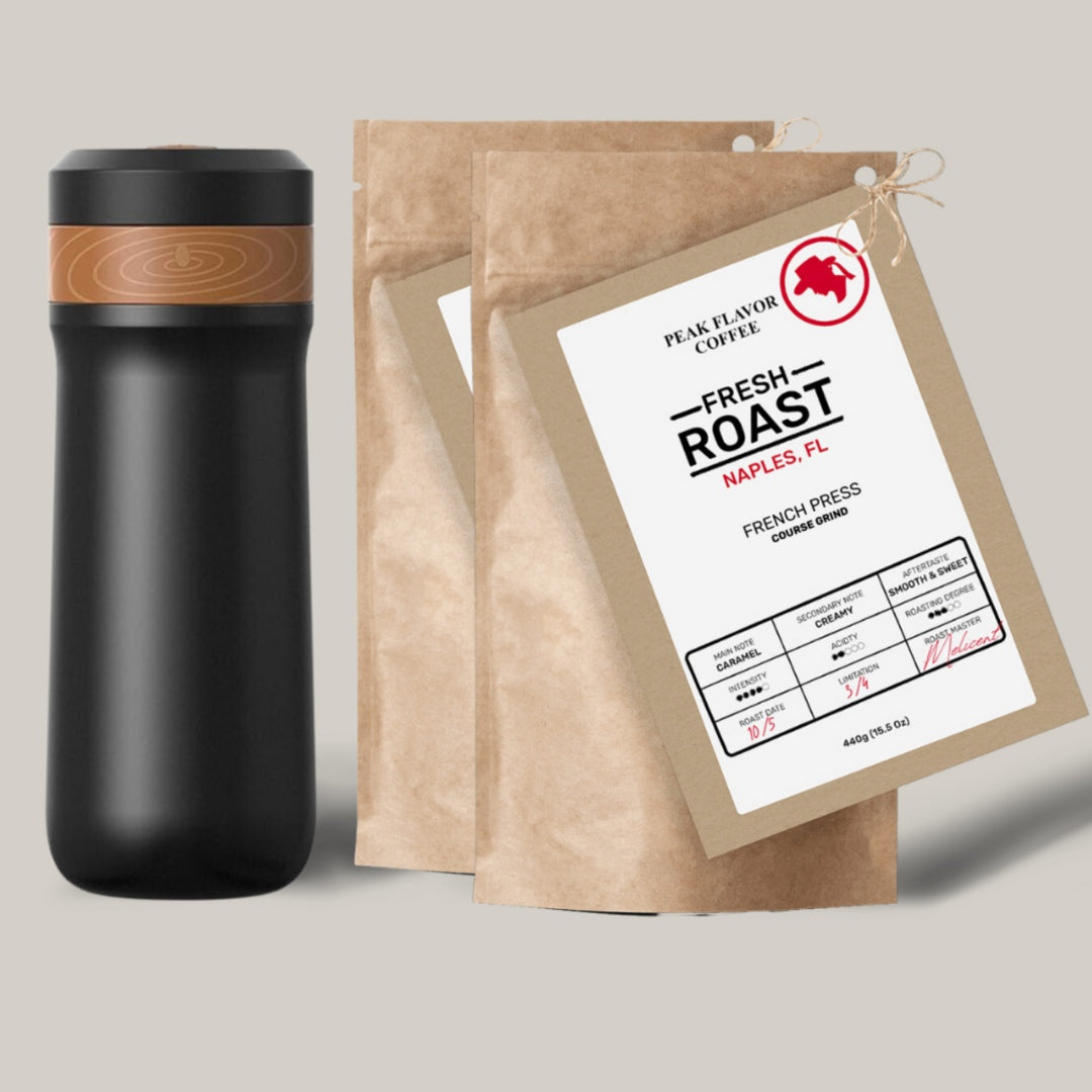Peak Flavor Coffee for French Press On The Go