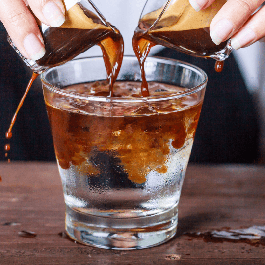 Italian Americano coffee