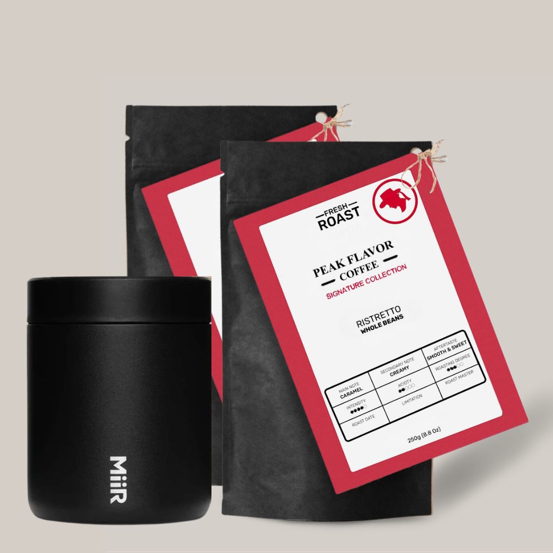 Ristretto signature whole beans and miir canister bundle