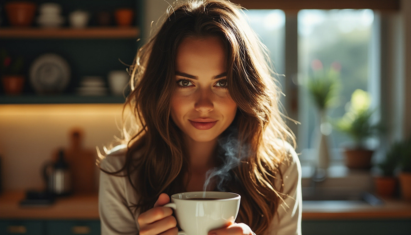 Enjoying a peak flavor coffee moment