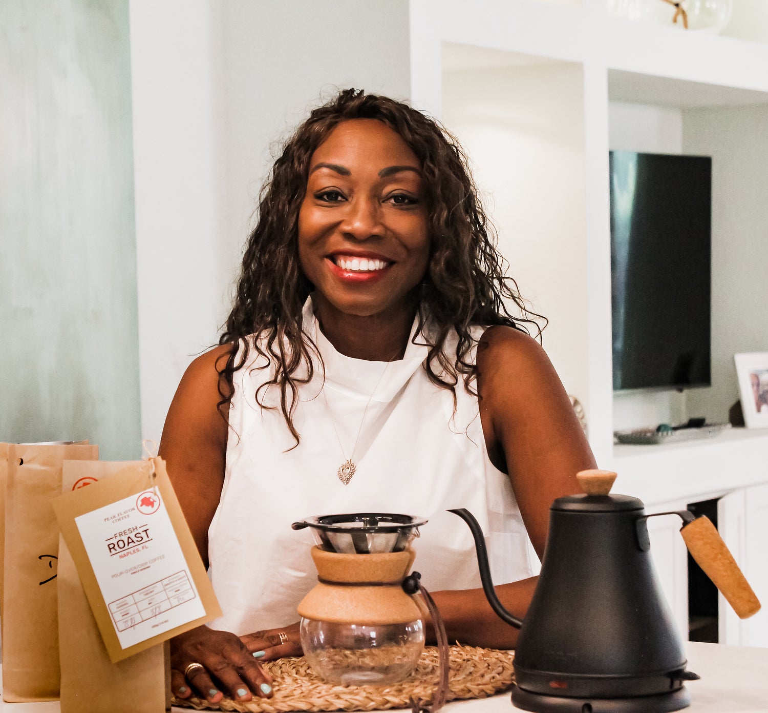 Melicent loves chemex pour over coffee