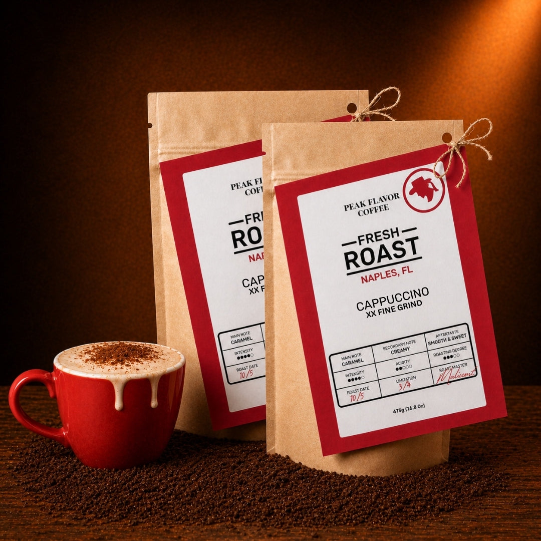 Italian espresso for creamy cappuccino