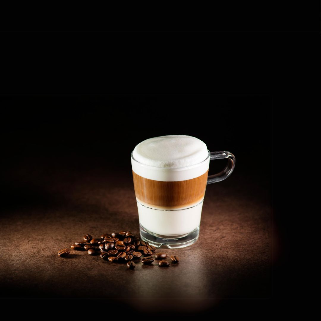 Fresh roasted macchiato by Peak Flavor is naturally sweet, mild, and creamy