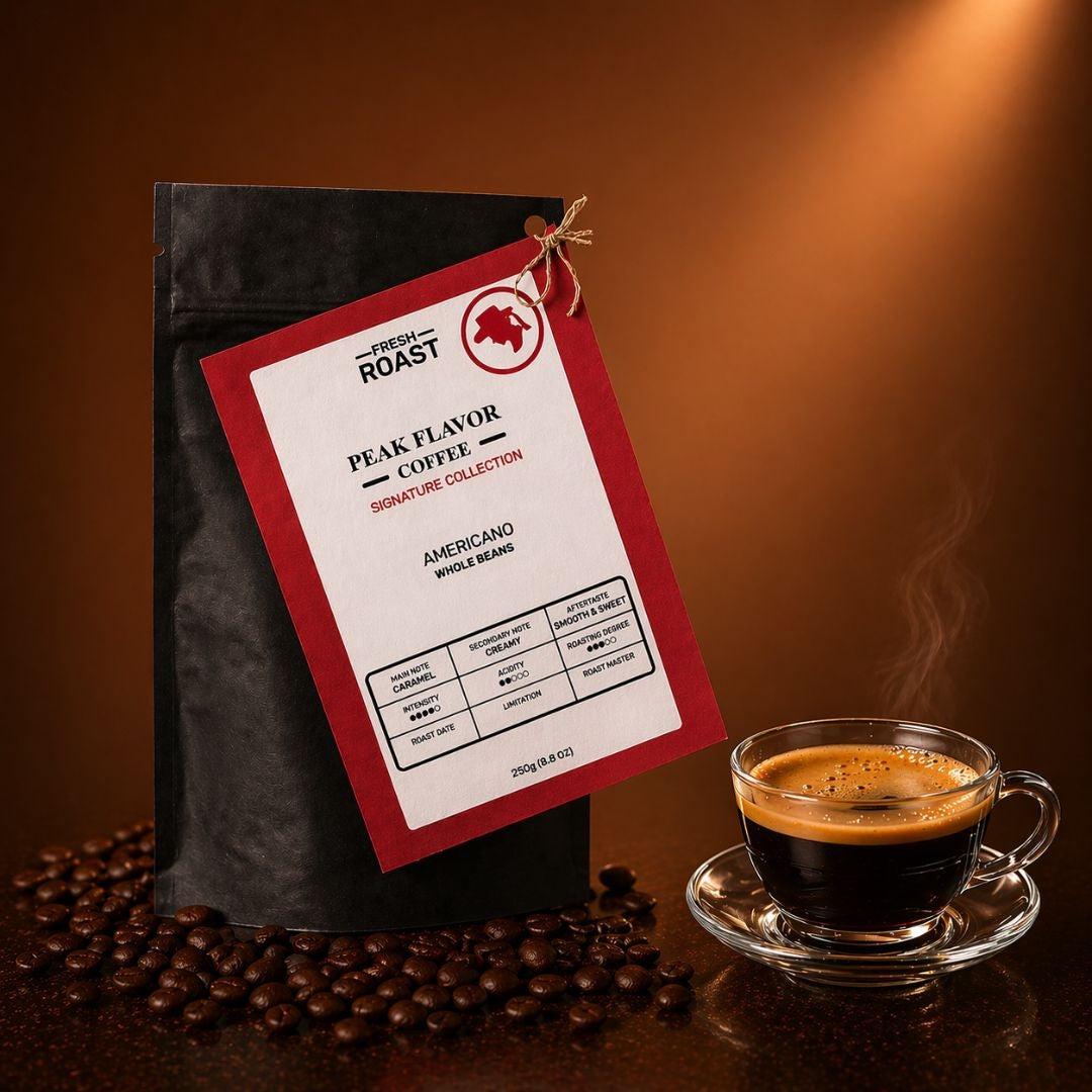 Discover Low Acid Americano Coffee with Peak Flavor
