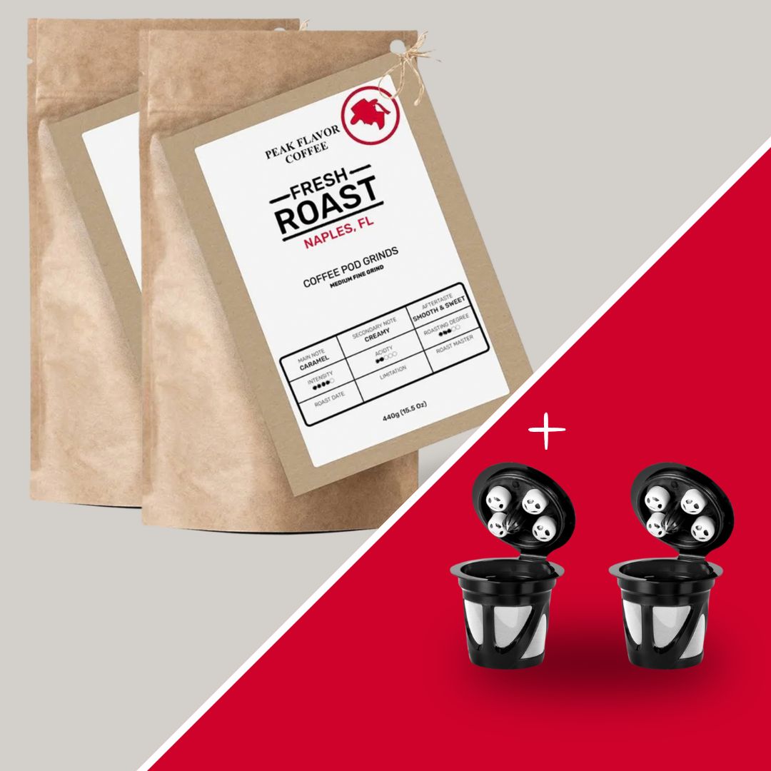 Best K Cup Coffee Bundle – 2x5-Stream Reusable Coffee Pods for Café Quality 2x440g