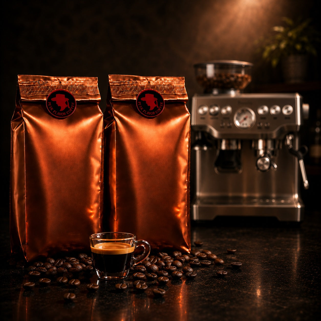 Best Coffee Beans for a Breville Espresso Machine | 2x1lb Black Gold