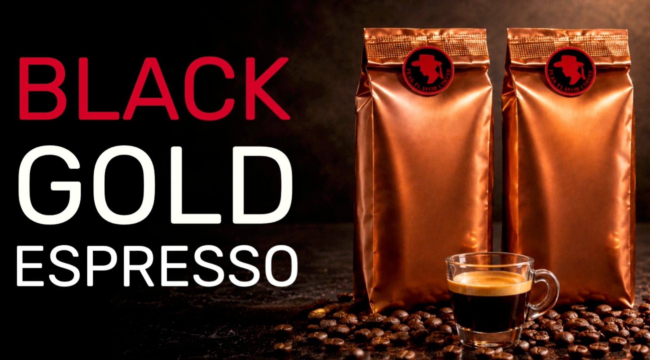 Black Gold Italian Espresso Beans by Peak Flavor Coffee