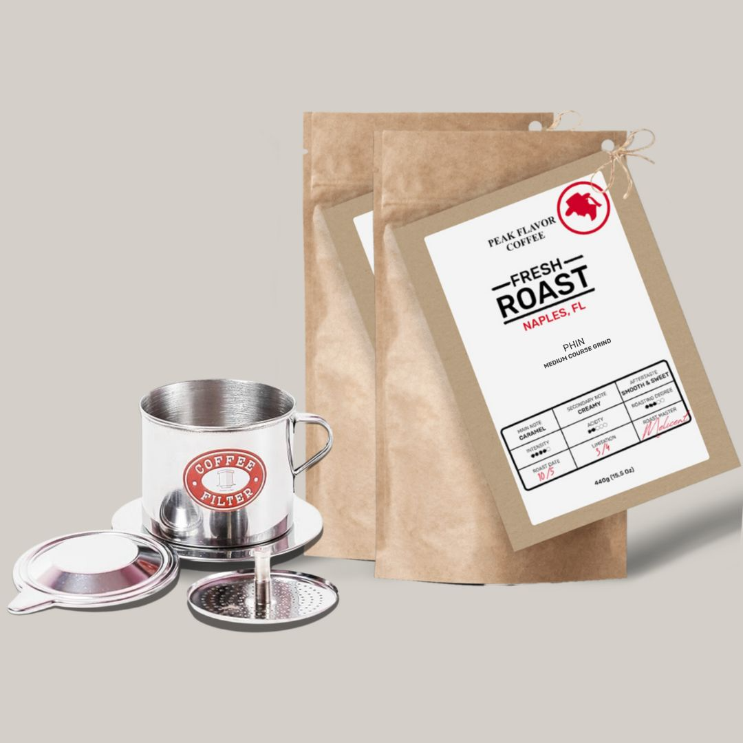 Bundle 'n Save: Vietnamese Coffee Grinds + Phin Coffee Filter