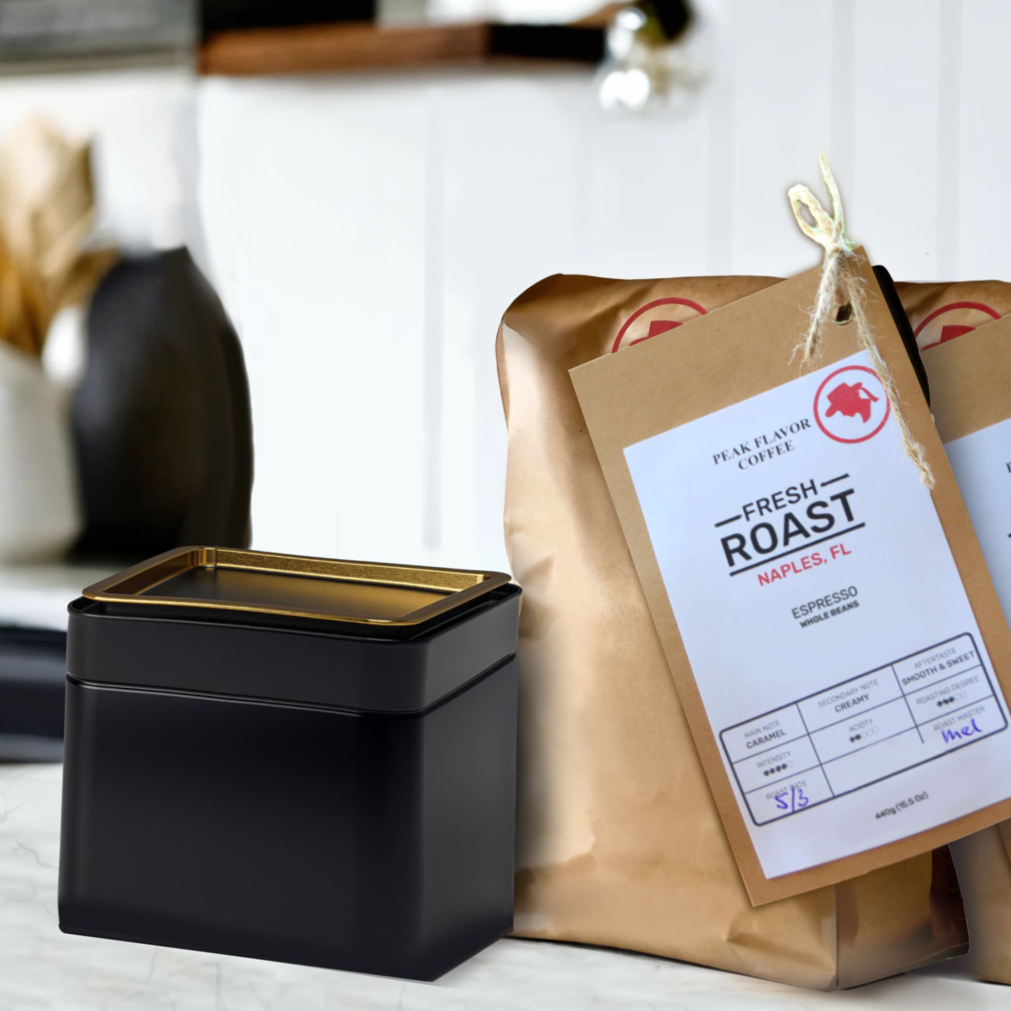 Bundle your coffee order with this storage can / save 25%