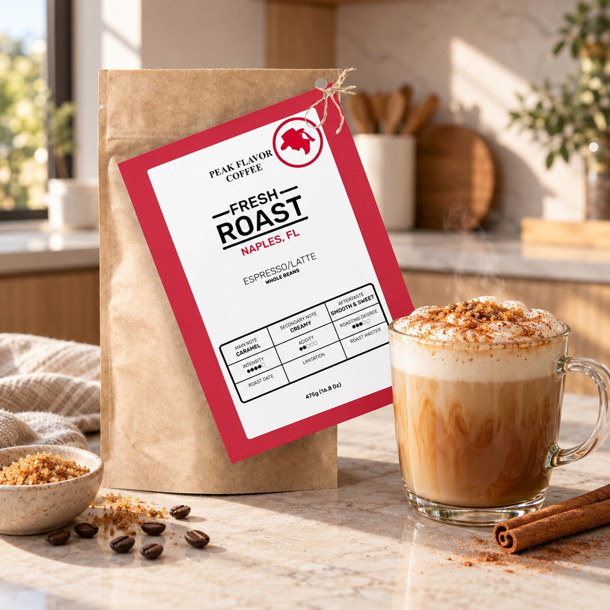 Cafe Latte: Espresso Beans to Harmonize with Milk | 475g