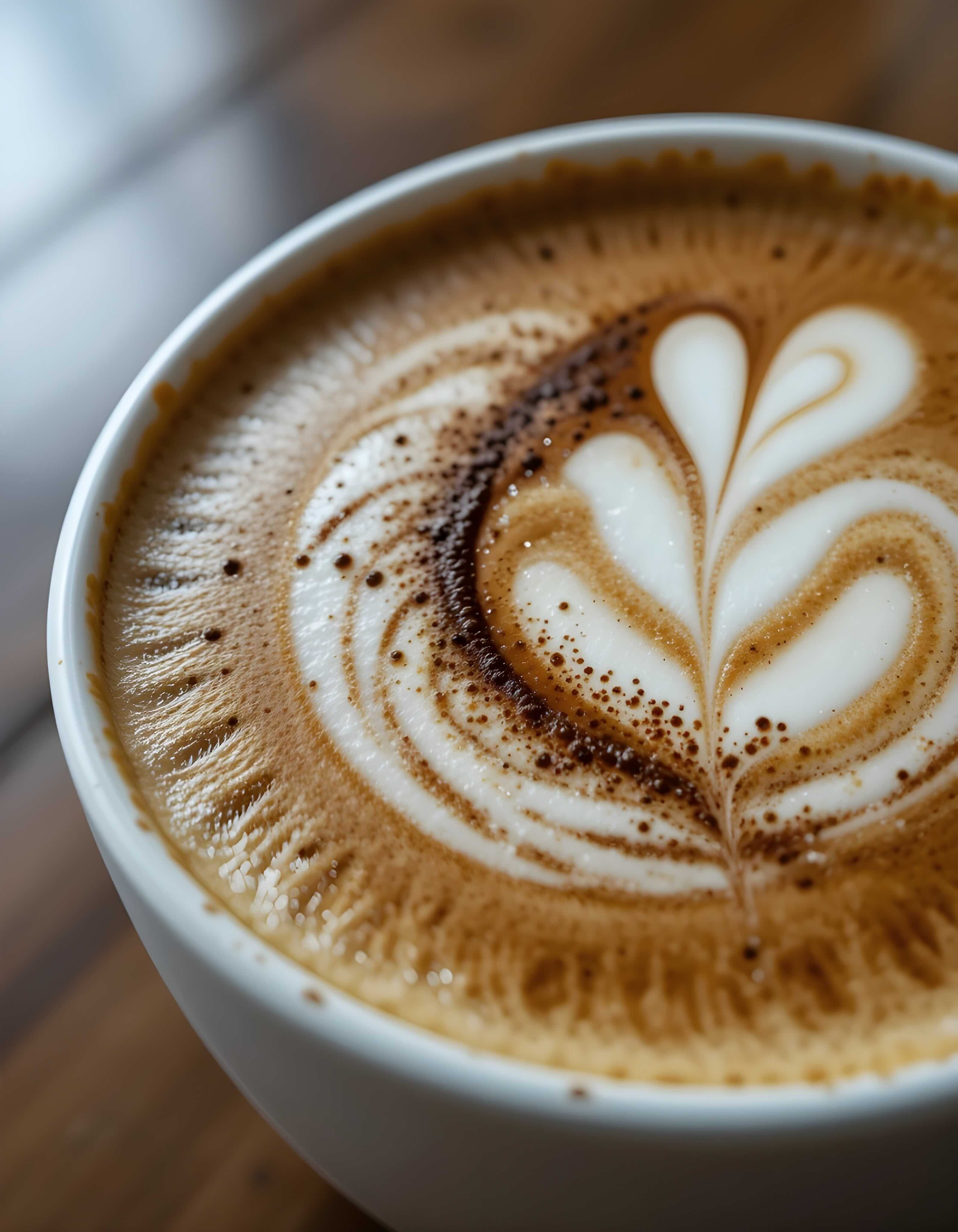 Italian Cappuccino with rich and creamy crema 