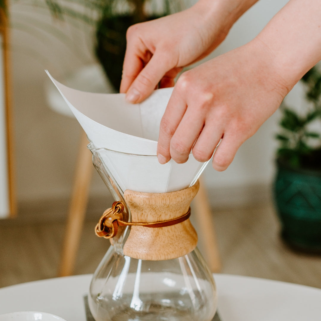 Paper filter for a chemex coffee maker