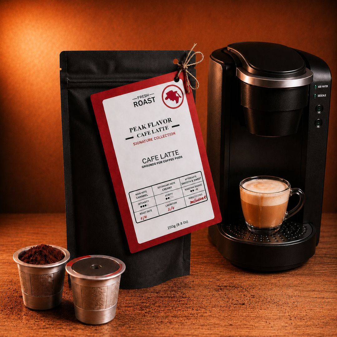 Espresso Coffee for Reusable K Cups | 250g for Creamy Latte