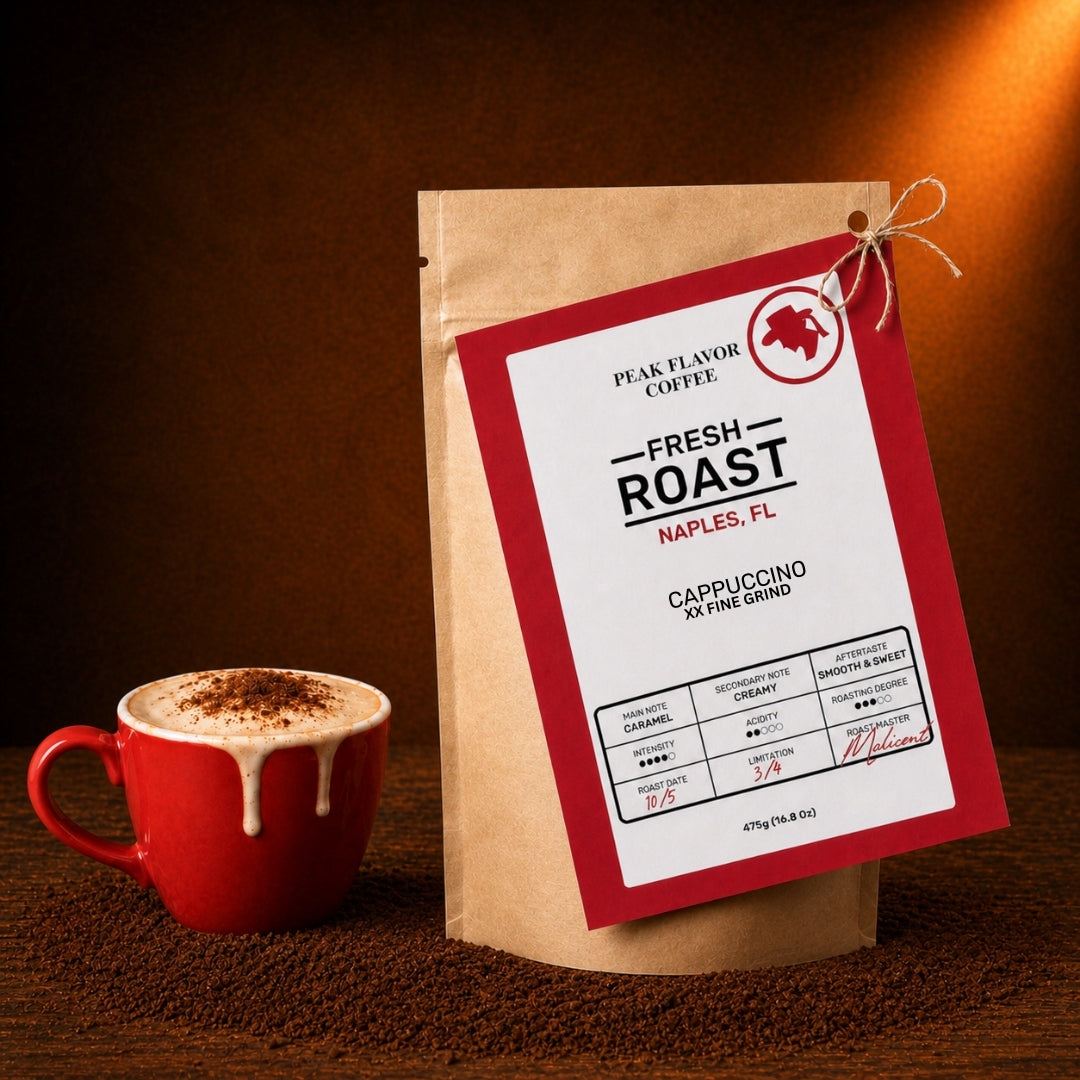 Espresso grounds for Italian cappuccino 48 brews