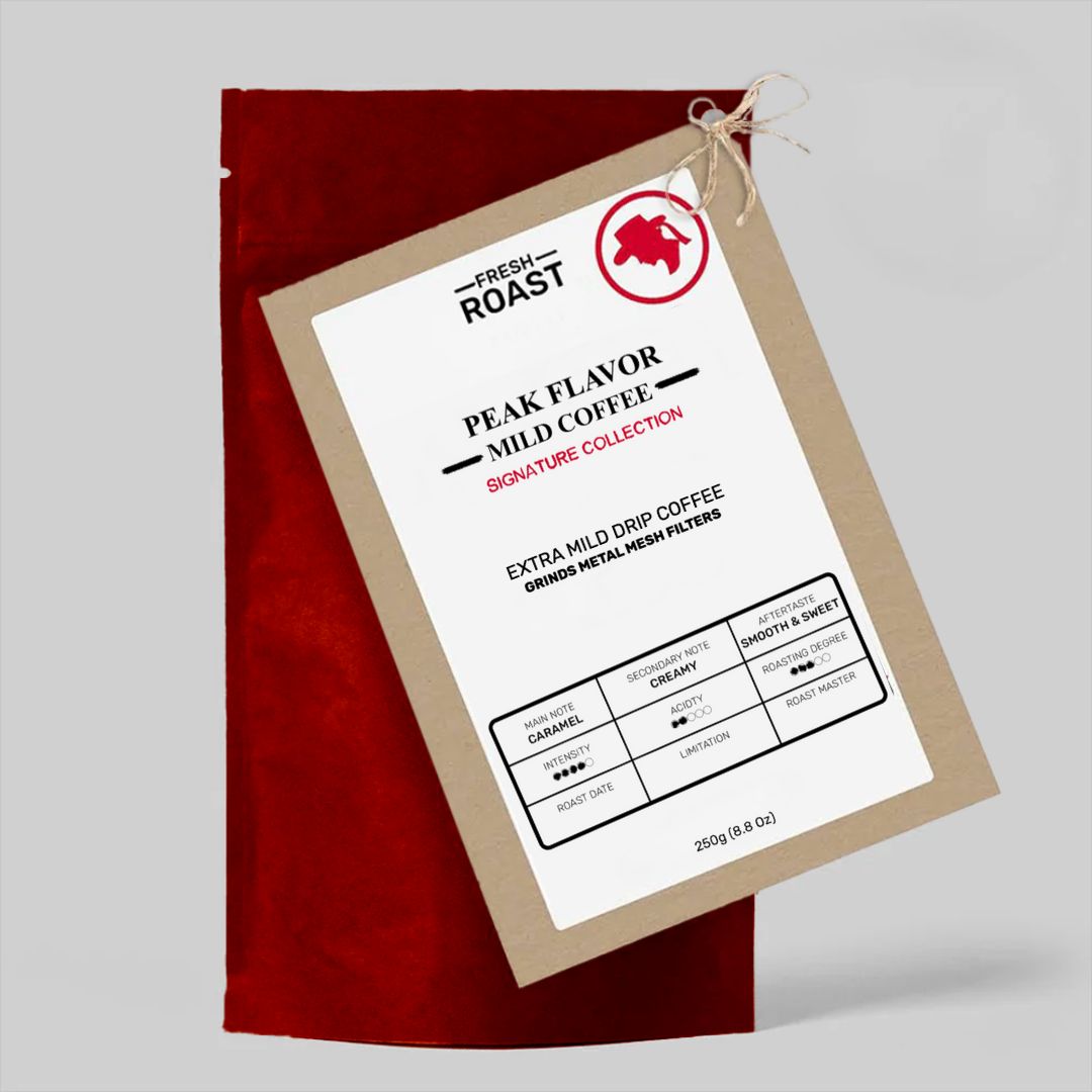 Low acid pour over coffee for drip coffee with a smooth finish