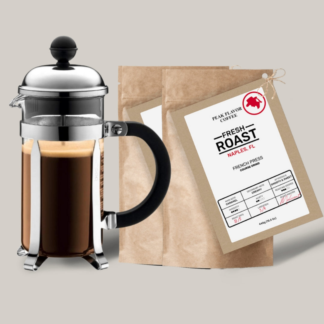 Unlock Peak Flavor French Press Coffee - Bundle and Save