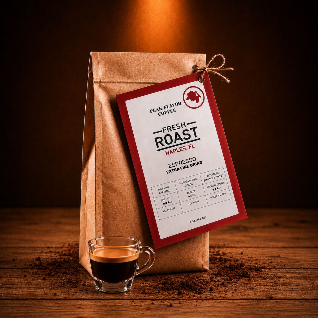 Fresh Ground Coffee for Italian Espresso | Peak Flavor coffee