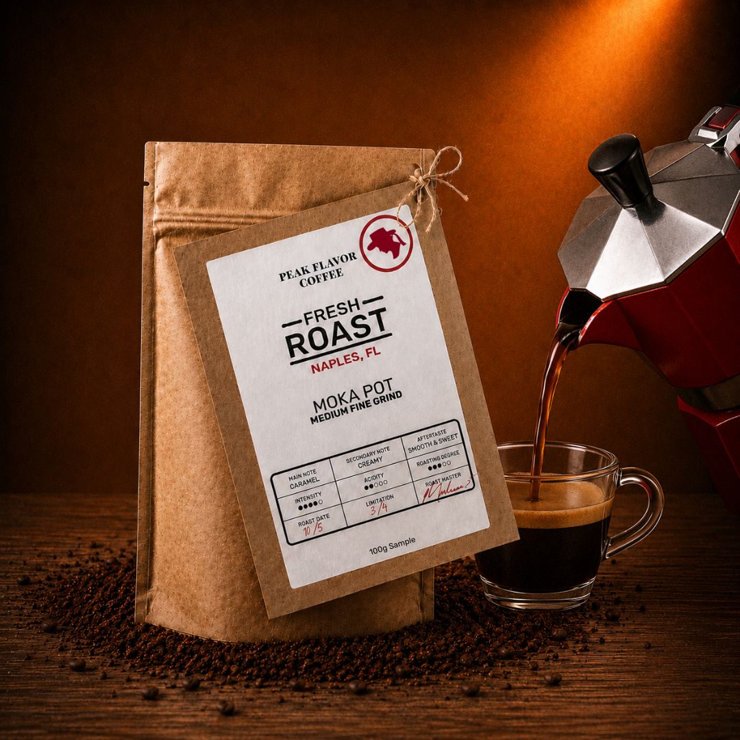Fresh Roasted Moka Pot Coffee | 100g Tasting Sample