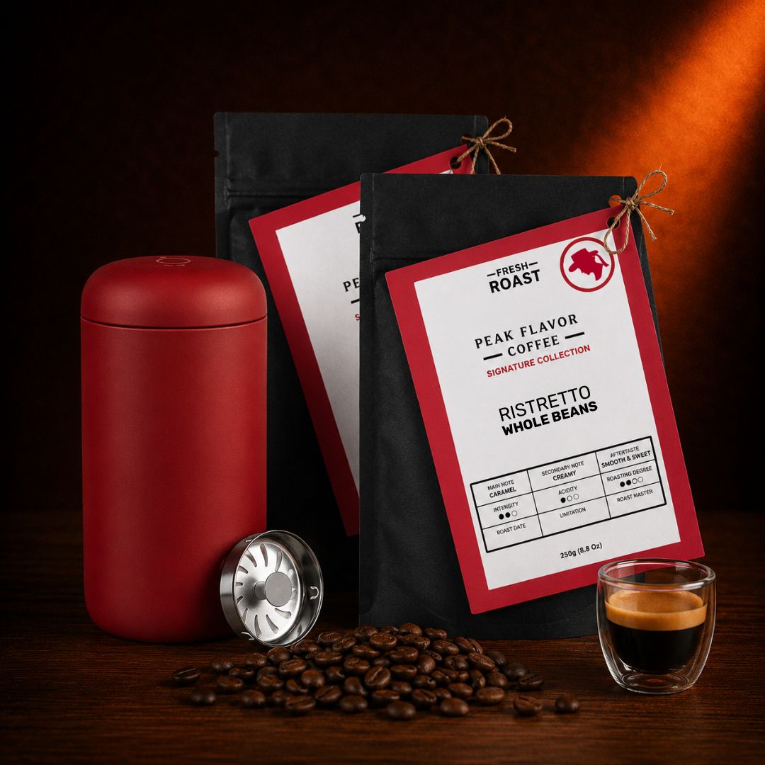 Italian Ristretto To-Go: Signature Beans & Designer Travel Mug