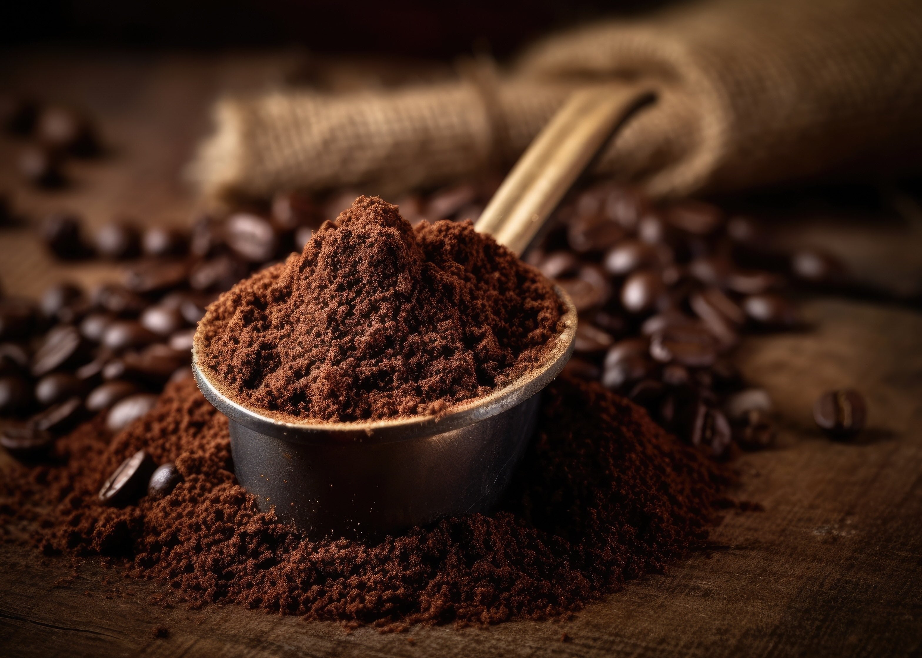 Italian Coffee Grounds for Reusable K Cups