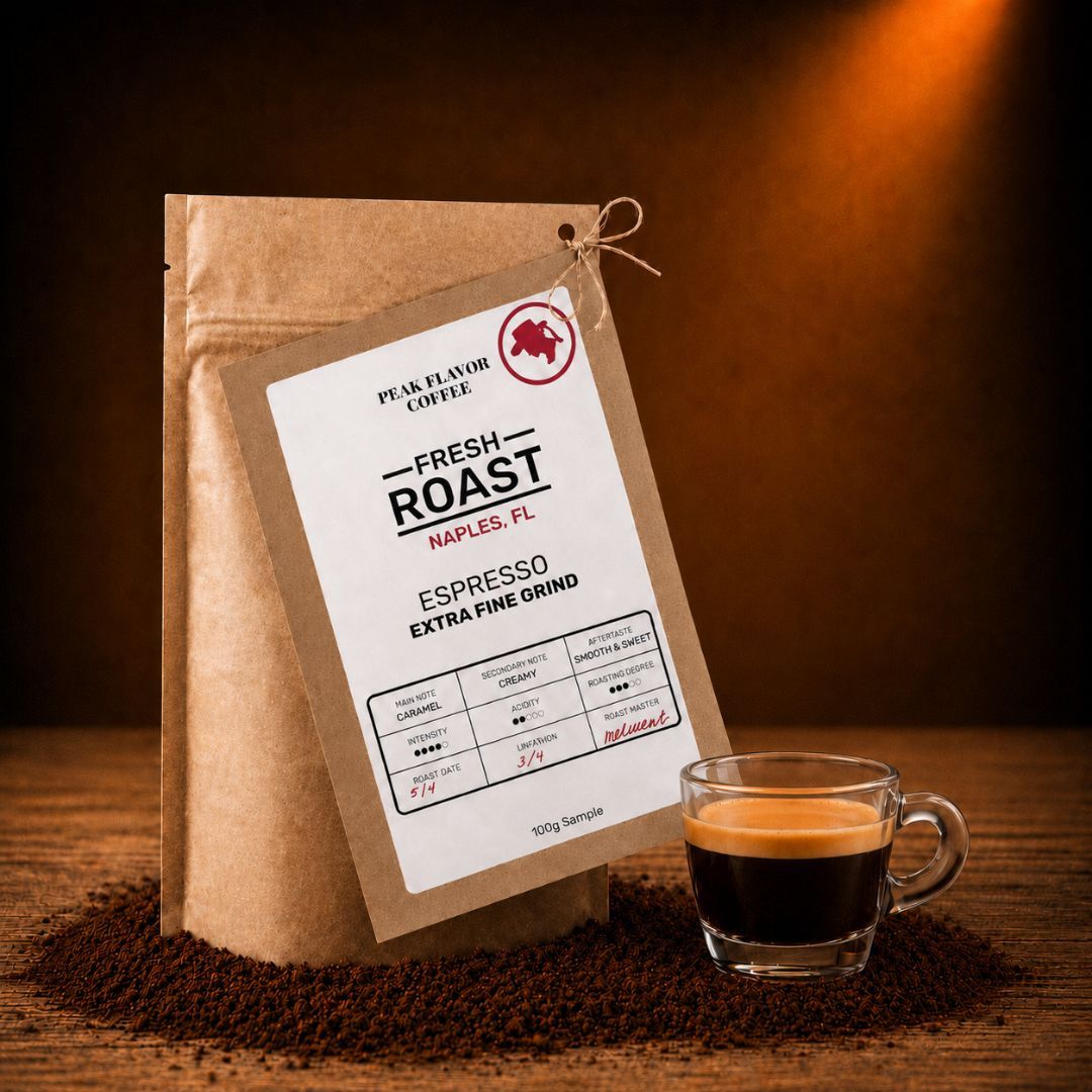 Italian Espresso Grounds Bold Flavor 100g