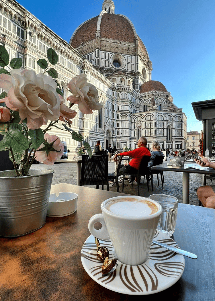Italian espresso in Florence is naturally sweet, mild, and creamy