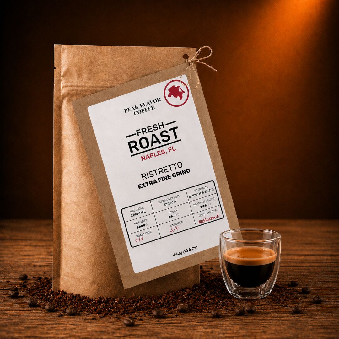 Italian espresso grounds for rich ristretto 440g
