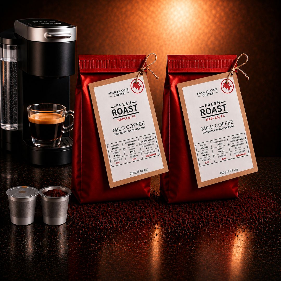 Low Acid K Cup Coffee | Peak Flavor for Reusable K Cups