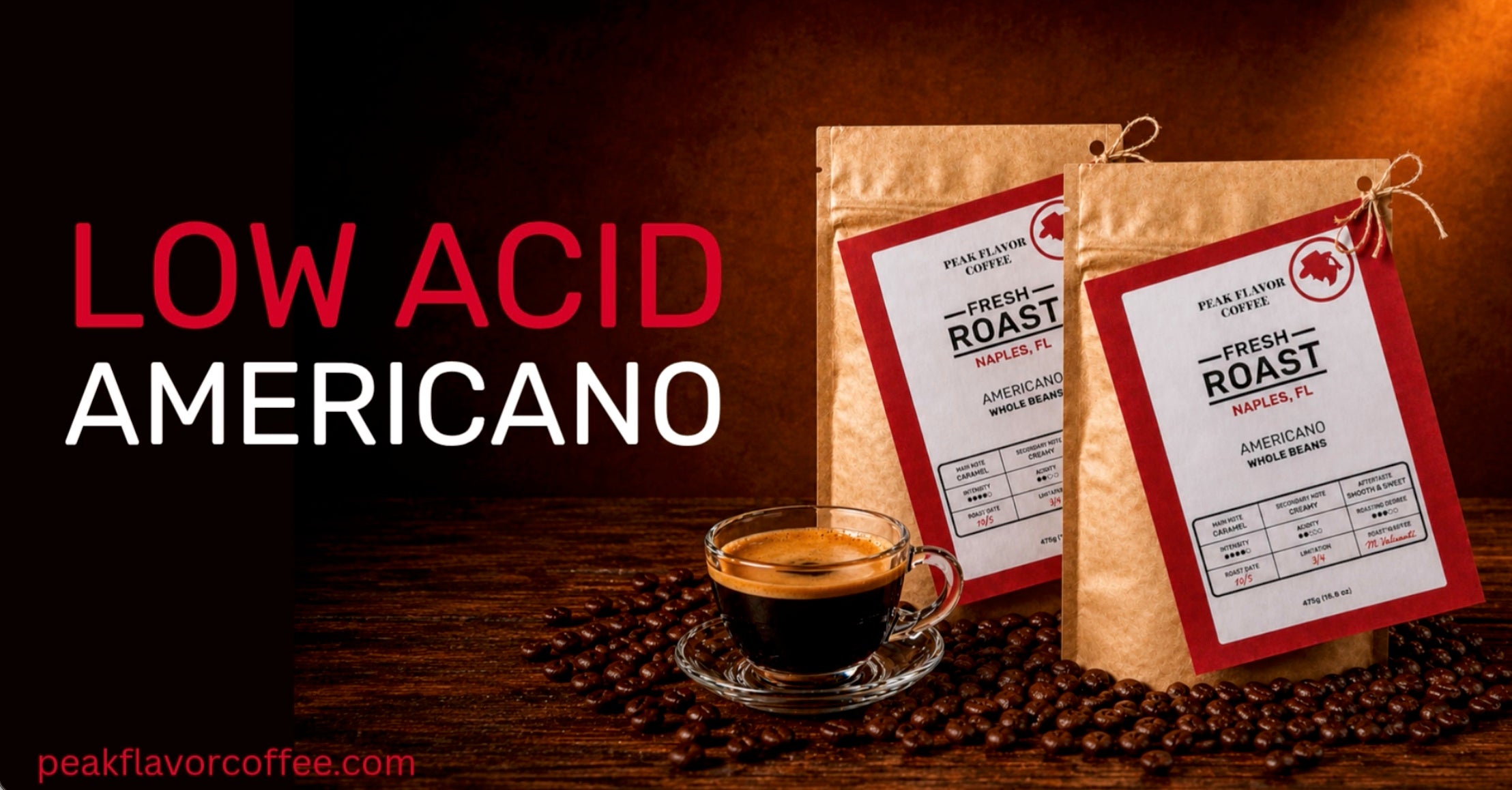 Try Low Acid Americano Coffee