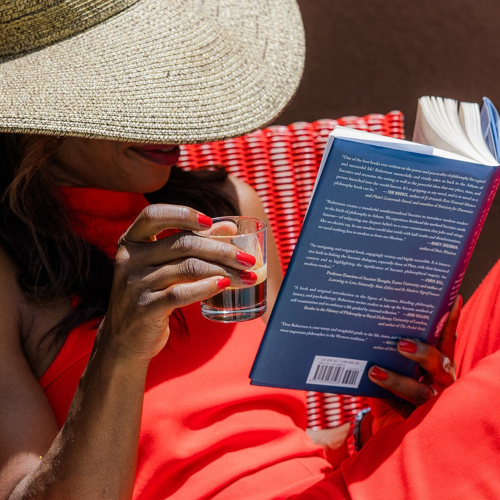 Melicent relaxes with Peak Flavor Coffee