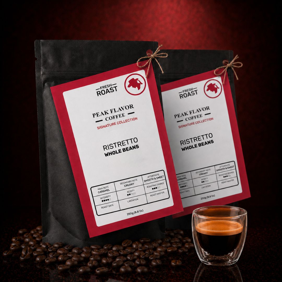 organic coffee beans for italian ristretto 2x250
