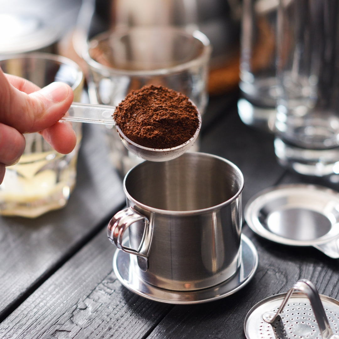 Vietnamese Coffee Grounds for a Phin Coffee Filter